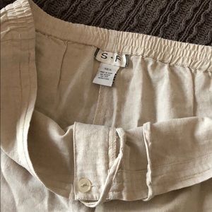 Linen beachy boho pants